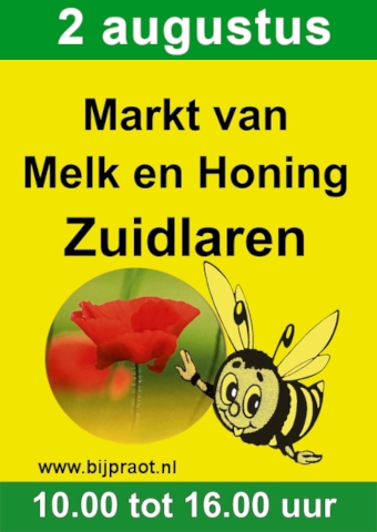 Promotiemateriaal van de Markt van Melk en Honing - de poster op A4-formaat   (klik voor vergroting)