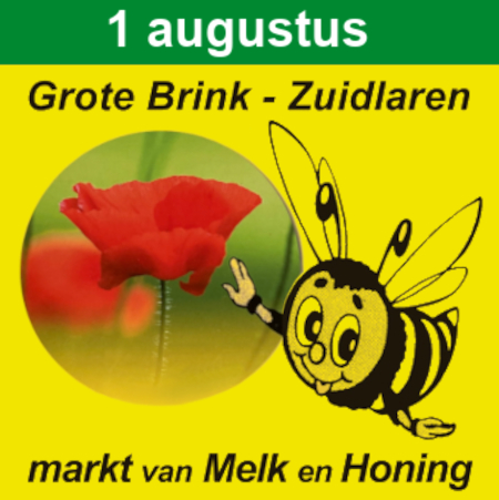 Marktbord langs de weg