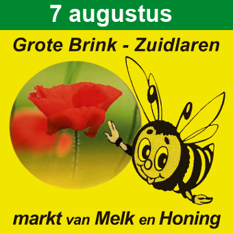 volg het routebord naar de markt
